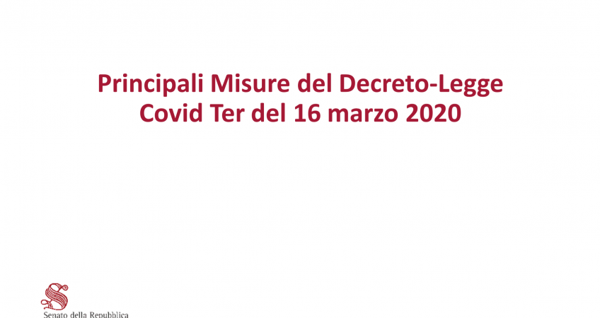 Covi per decreto 16 marzo 2020